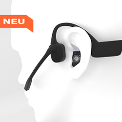 Bluetooth Headset mit angepasstem Gehörschutz | Otoplastik | Modell Opencom | Langzeit-Tragekomfort und klare Kommunikation im Lärm | EARfoon Deutschland GmbH